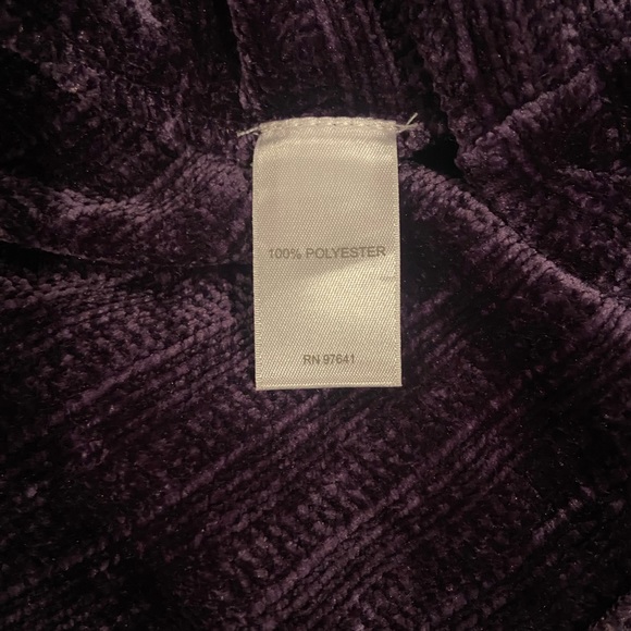 J. Jill M Purple Cowlneck Sweater Sz medium - Picture 3 of 4